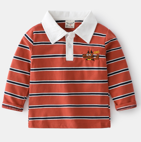 Camiseta Polo de Manga Larga para Niños - Camiseta Infantil