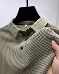 Camiseta Polo de Hombre de Manga Corta para Negocios Casuales, con Solapa