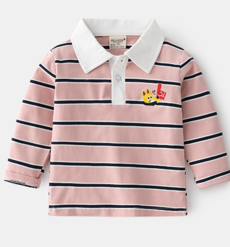 Camiseta Polo de Manga Larga para Niños - Camiseta Infantil