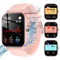 Reloj Inteligente para Medición de Presión Arterial, Pantalla HD de 2.01", Impermeable, con Funciones de Llamada/Respuesta y Rastreador de Actividad Física con Seguimiento de la Presión, Compatible con Teléfonos Android y iOS, Color Rosa